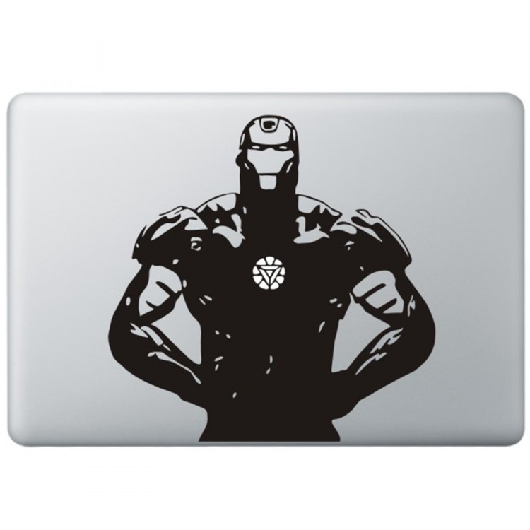 Iron Man (5) MacBook  Aufkleber Schwarz MacBook Aufkleber